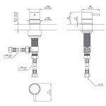 CEA Milo360 Zawór odcinający jednootworowy ciepła woda Satin Stainless Steel MIL40S