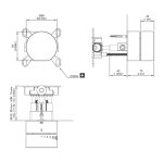 CEA Neutra Mieszacz progresywny ścienny element zewnętrzny Satin Stainless Steel NEU37S