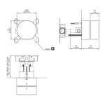 CEA Neutra Przełącznik ścienny 2-drożny element zewnętrzny Satin Stainless Steel NEU35S