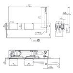 CEA Regolo Bateria wannowa/prysznicowa ścienna z słuchawką i wężem element zewnętrzny Satin Stainless Steel REG11WS