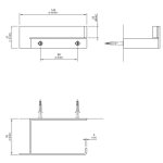 CEA Ziqq Uchwyt ścienny na papier toaletowy Satin Stainless Steel ZIQ68S