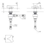 CEA Ziqq Zawór odcinający jednootworowy zimna woda Satin Stainless Steel ZIQ17S