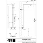 Gessi Rettangolo Panel natryskowy termostatyczny stal nierdzewna 23447.149 / 23447149