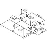 Damixa Merkur Bateria prysznicowa termostatyczna chrom 5740100