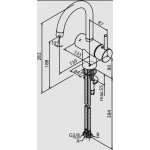 Damixa Osier Bateria umywalkowa chrom 186200000