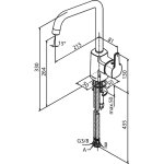 Damixa Pine Bateria kuchenna stal PVD 170664600