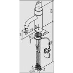  Damixa Silhouet Touchless Bateria umywalkowa 1-otworowa czarny mat 740226100