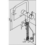 Damixa Silhouet Touchless Bateria kuchenna jednootworowa chrom 740620000