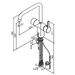 Damixa Silhouet Touchless Bateria kuchenna jednootworowa szczotkowany grafit pvd 740625500