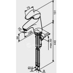 Damixa Space Bateria umywalkowa chrom 1002100