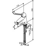 Damixa Space Bateria umywalkowa chrom 1042100