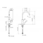 DornBracht Meta Bateria umywalkowa bez korka automatycznego platyna mat 3350566106