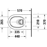      Duravit Bento Starck Box Miska bezrantowa 57x37,3 z deską wolnoopadającą biały połysk 45930920A1 W MAGAZYNIE!!