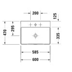       Duravit DuraSquare Umywalka 60x47 biały 2353600041 W MAGAZYNIE!!