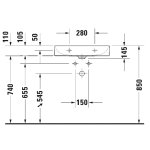       Duravit DuraSquare Umywalka 60x47 biały 2353600041 W MAGAZYNIE!!