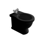 Galassia ETHOS Bidet stojący jednootworowy 55x38 cm Czarny 8438MNE