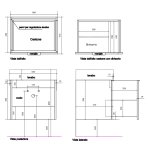 Galassia PLUS DESIGN Szafka wisząca pod umywalkę 58x47 cm Modrzew syberyjski 6132LS