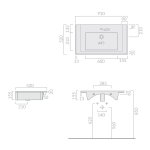 Galassia PLUS DESIGN Umywalka wpuszczana 91x52 cm Biały 2043