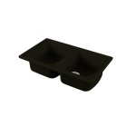 Galassia URBAN SINKS Zlew dwukomorowy 86x50 cm Czarny 5102D90NE