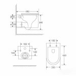       Galatea Design Belang Miska bezrantowa 48,5x35 z deską wolnoopadającą biały połysk GDG111GW W MAGAZYNIE!!