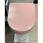       Galatea Design Bulat Miska WC wisząca bezrantowa z deską wolnoopadającą 49x37 cm Pink matt/Różowy mat GDB2342MP BLACK FRIDAY