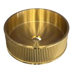       Galatea Design Circle 2 Umywalka stawiana Ø40 z korkiem klik-klak Brushed Gold PVD GD5515SR W MAGAZYNIE!!