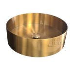          Galatea Design Circle Umywalka stawiana na blat Ø40 cm z korkiem klik-klak Brushed Gold PVD 54601BRG W MAGAZYNIE!! 