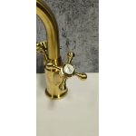   Galatea Design Retro Bateria umywalkowa brushed gold GDCH27BRG W MAGAZYNIE!!