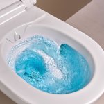 Geberit AquaClean Alba Miska bezrantowa 56,5x37,5 z funkcją bidetu z deską wolnoopadającą biała 146.350.01.1