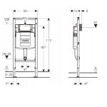       Geberit Duofix Stelaż podtynkowy do miski WC stojącej dla dzieci 111.915.00.5K W MAGAZYNIE!!