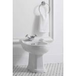 Gentry Home Balasani bidet stojący z otworem na baterię biały 4015