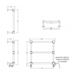 Gentry Home Green Park 2 grzejnik 67,5x82,5 cm chrom 9074