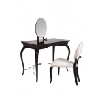 Gentry Home Melrose toaletka z lustrem Havana, Black Monochrome 50-023