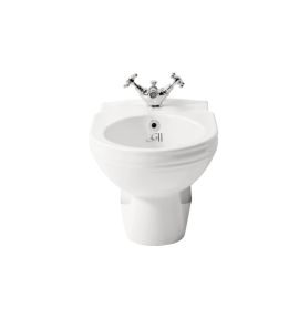 Gentry Home Victorian bidet Wiszący z otworem na baterię biały 2014