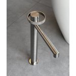  Gessi Anello Bateria umywalkowa wysoka z długą wylewką bez korka Finox Brushed Nickel 63306.149