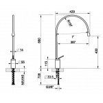 Gessi GOCCIA Bateria umywalkowa jednouchwytowa Chrom 33808.031 / 33808031