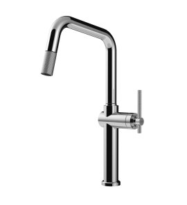 Gessi Habito Bateria kuchenna obrotowa z wyciąganą wylewką Chrom 60652.031