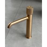 Gessi Habito Bateria umywalkowa warm bronze brushed PVD 70506.726