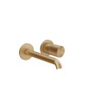 Gessi Habito Bateria umywalkowa element zewnętrzny warm bronze brushed pvd 70688.726