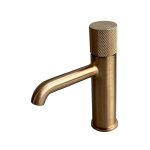 Gessi Habito Bateria umywalkowa warm bronze brushed PVD 70602.726