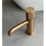 Gessi Habito Bateria umywalkowa warm bronze brushed PVD 70602.726