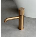 Gessi Habito Bateria umywalkowa warm bronze brushed PVD 70602.726