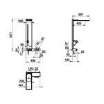 Gessi HI-FI Column Bateria natryskowa termostatyczna z deszczownicą i zestawem prysznicowym Chrom 63043.031