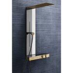 Gessi HI-FI Column Bateria natryskowa termostatyczna z deszczownicą i zestawem prysznicowym Chrom 63043.031