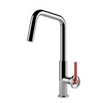 Gessi Officine V Bateria kuchenna z obrotową wylewką chrom 60201.031