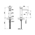 Gessi Origini Bateria umywalkowa Chrom 66006.031