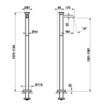 Gessi Origini Bateria umywalkowa wolnostojąca Chrom 66095.031