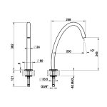 Gessi Origini Wylewka umywalkowa Chrom 66025.031