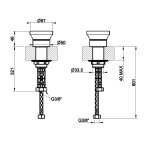 Gessi Przełącznik nablatowy Chrom 66100.031