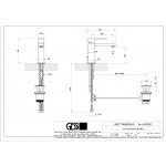 Gessi Rettangolo Bateria Umywalkowa stal nierdzewna 20001.149 / 20001149